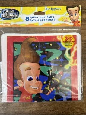 DesignWare Jimmy Neutron Vintage Party Gift Bags (8-Pack) - Discontinued